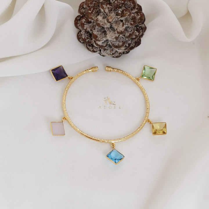 Ariadne Charm Textured Bracelet