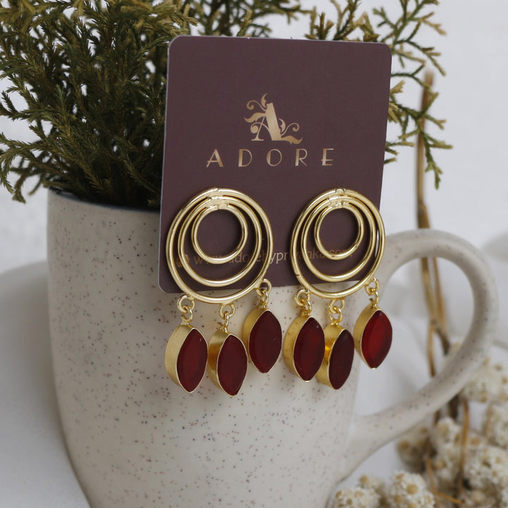 Evelyna Circles And Drop Earring