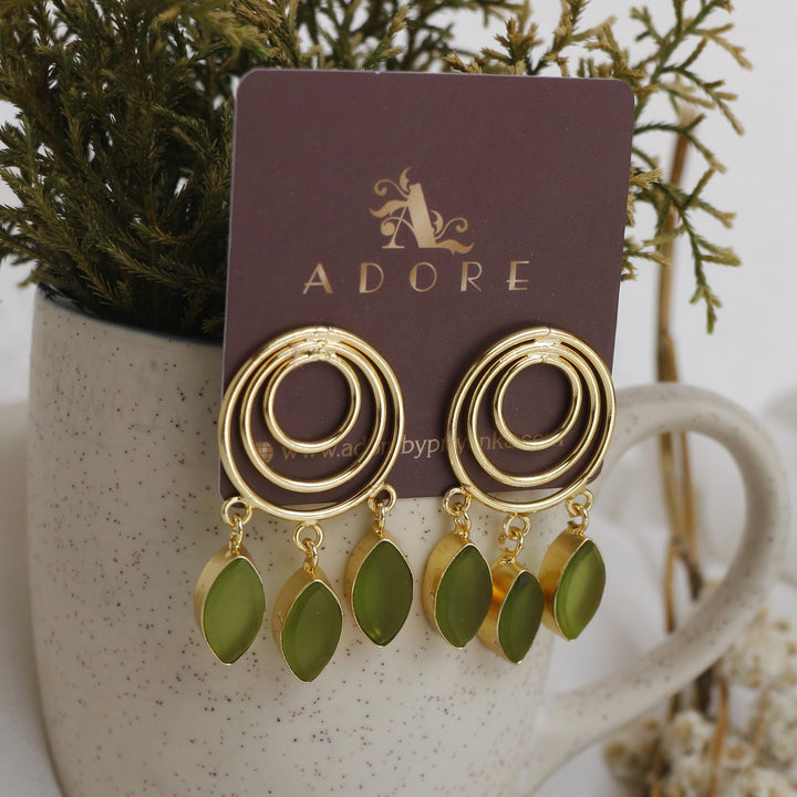 Evelyna Circles And Drop Earring