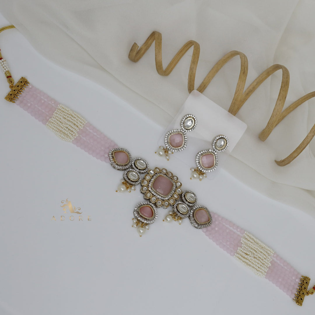 Aroosa Kundan Choker With Earring