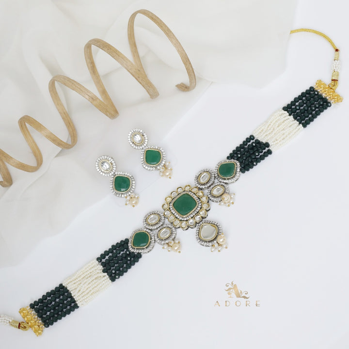 Aroosa Kundan Choker With Earring