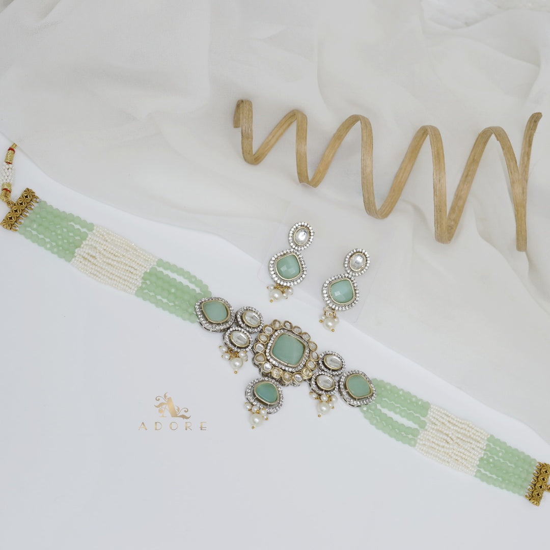 Aroosa Kundan Choker With Earring