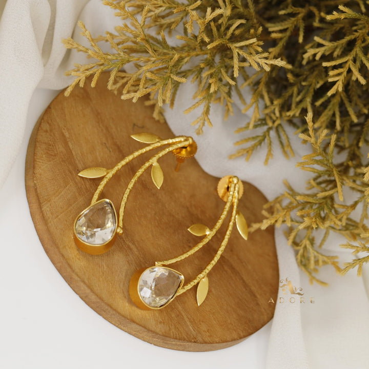 Delilah Leafy Glossy Earring