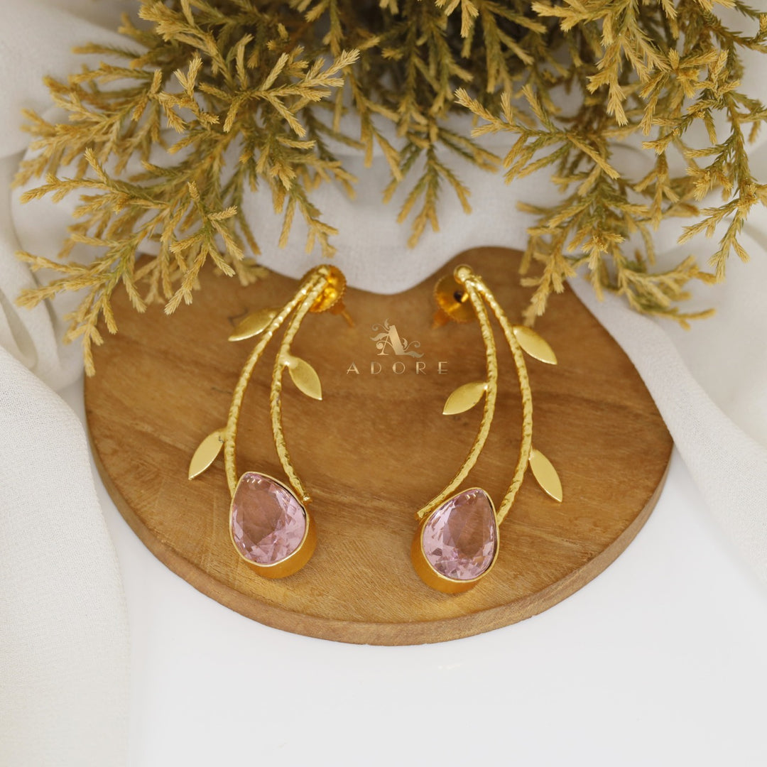 Delilah Leafy Glossy Earring