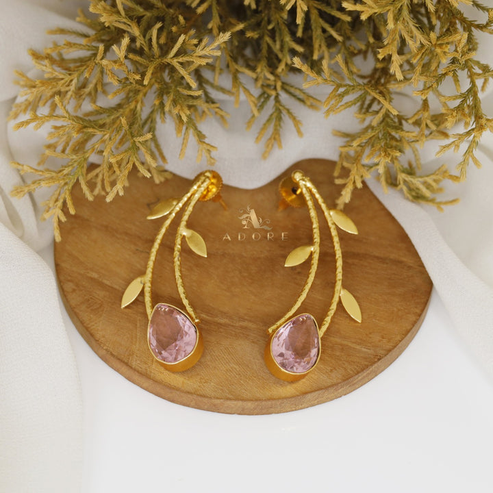 Delilah Leafy Glossy Earring