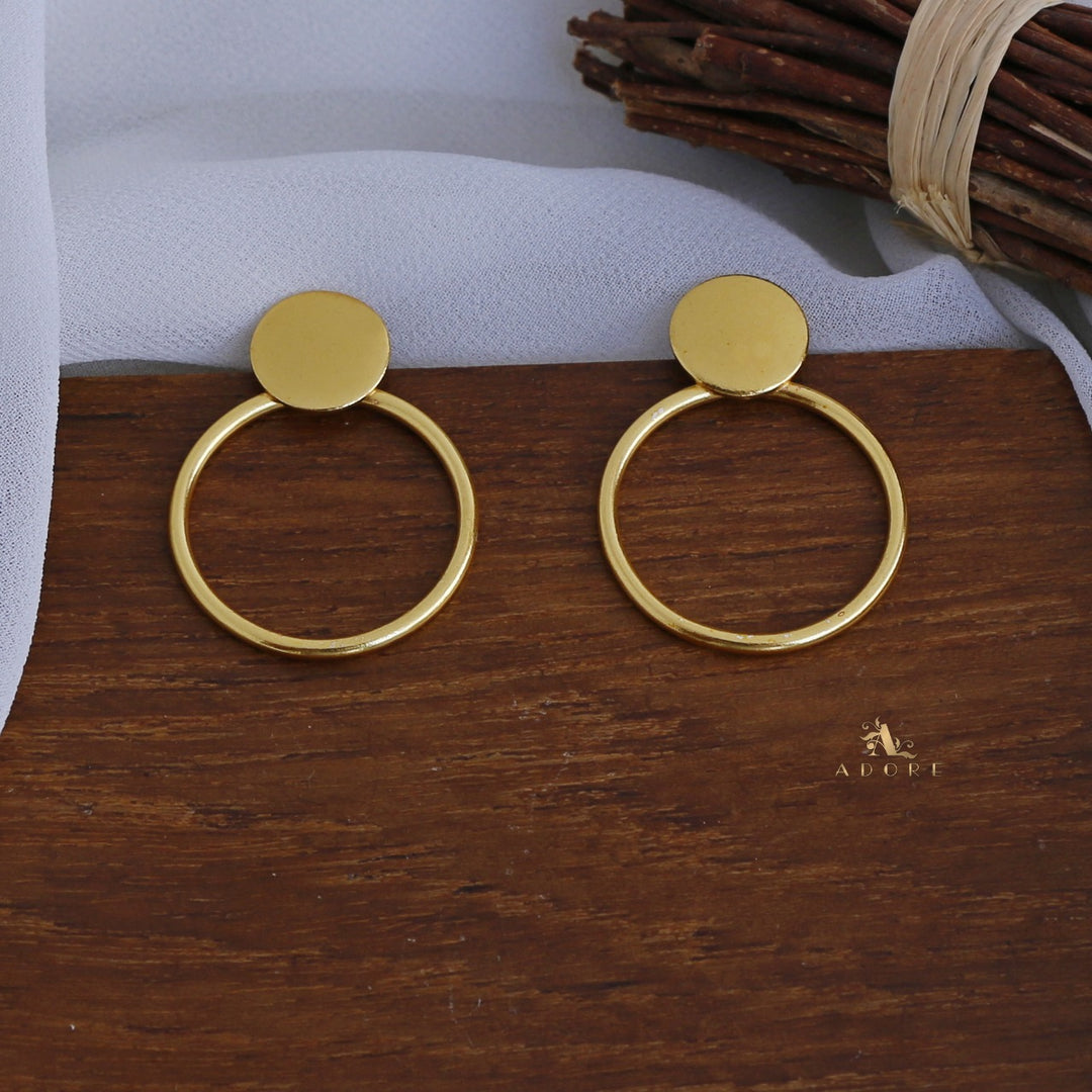 Zenora Golden Circle Earring