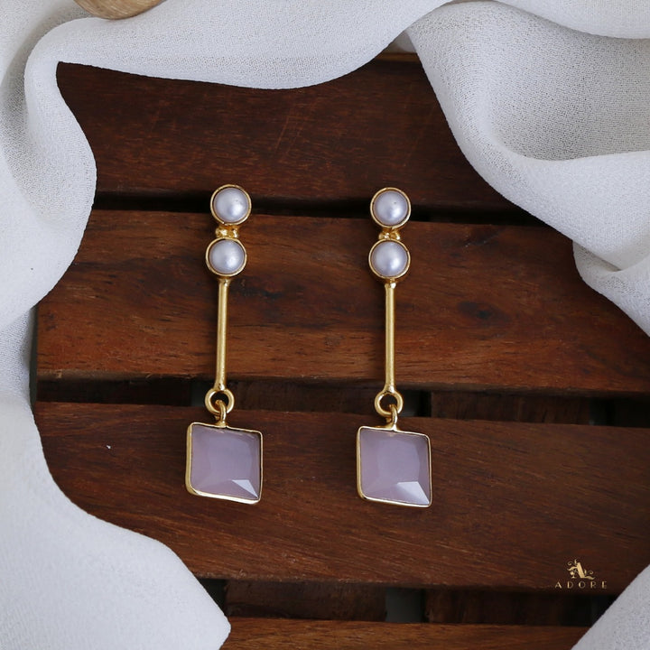 Alana Glossy Square Earring