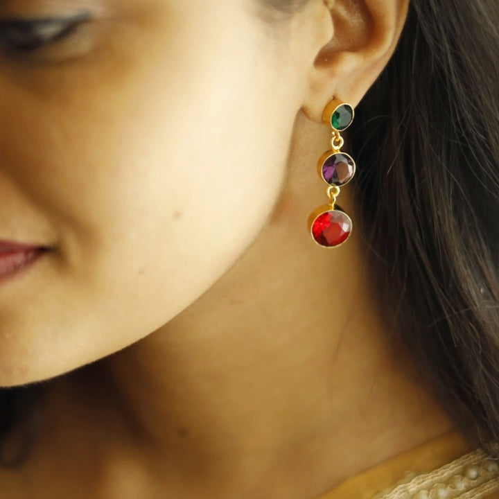 Zavari 3 Glossy  Earring