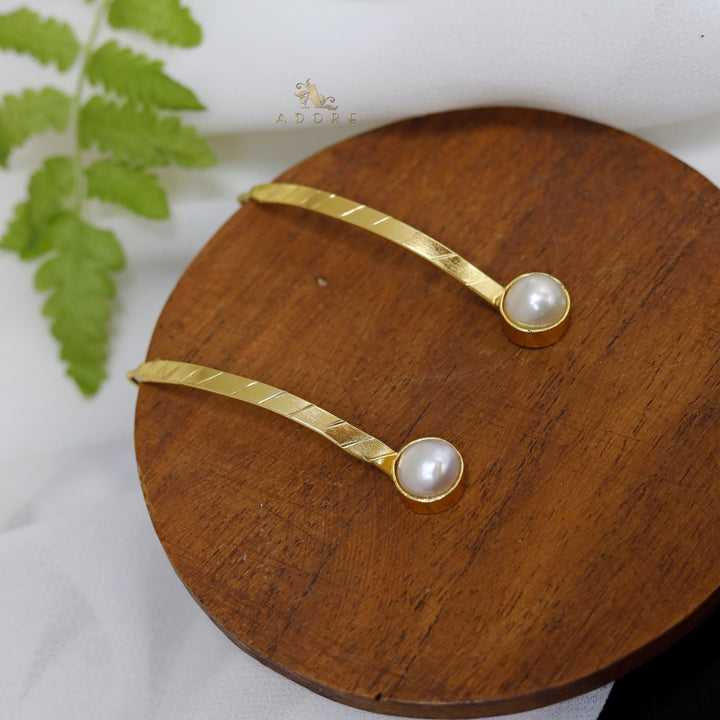 Opal Concave Earring
