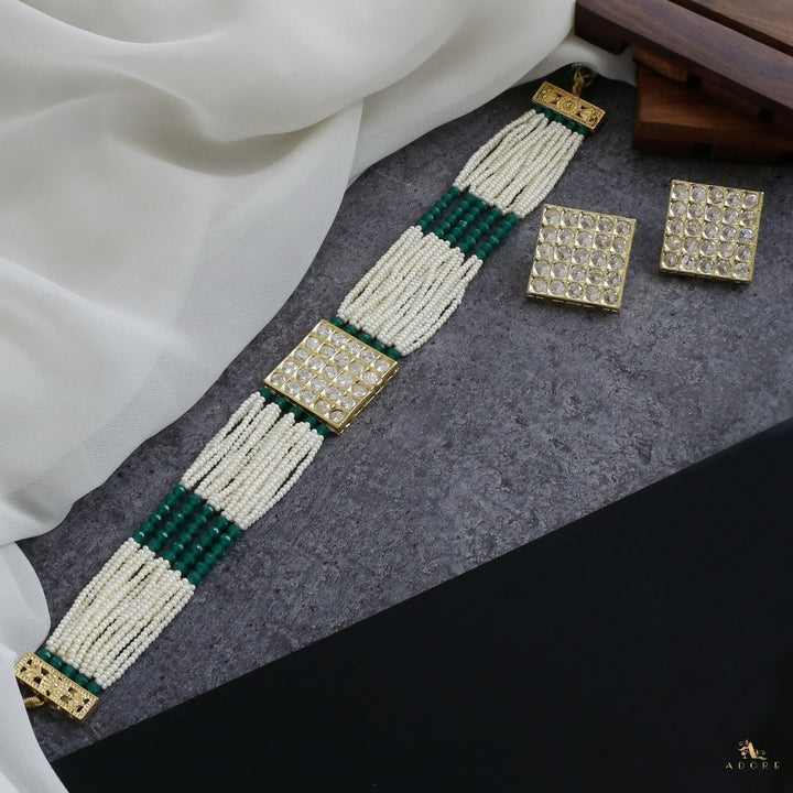 Sreebala Choker With Square Stud