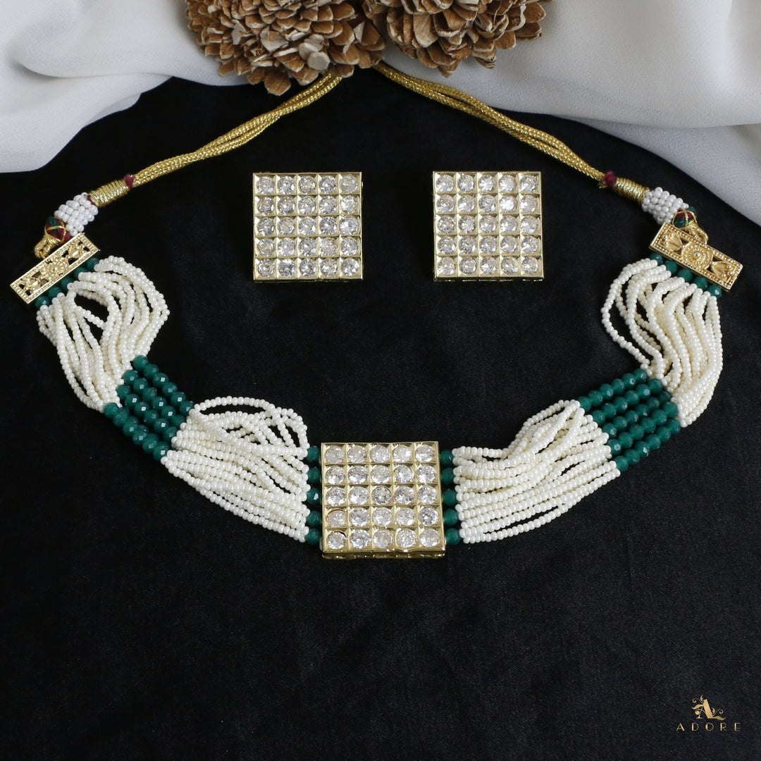 Sreebala Choker With Square Stud