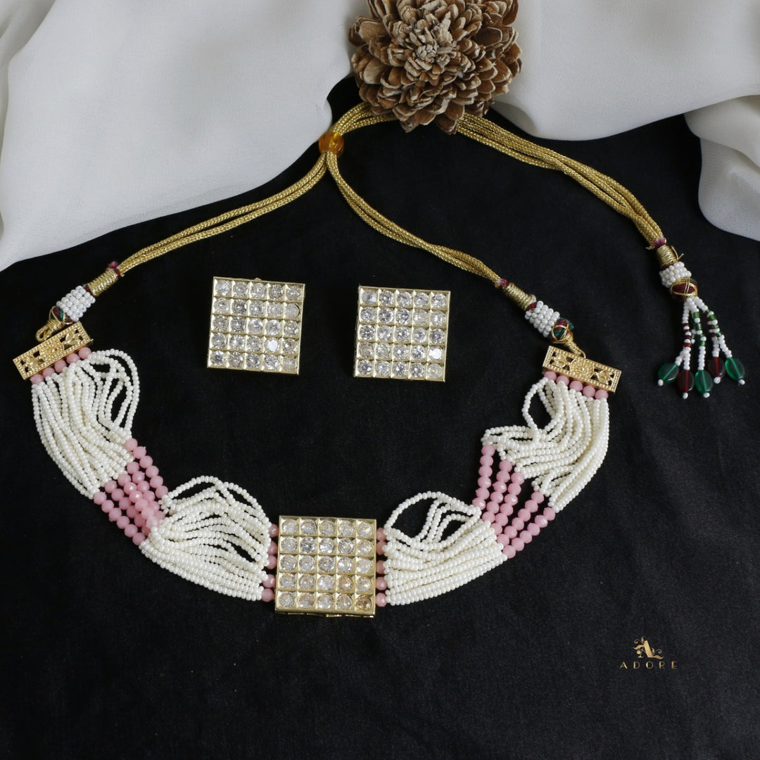 Sreebala Choker With Square Stud