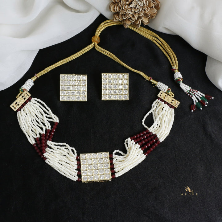 Sreebala Choker With Square Stud