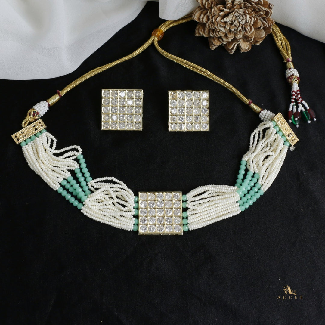 Sreebala Choker With Square Stud