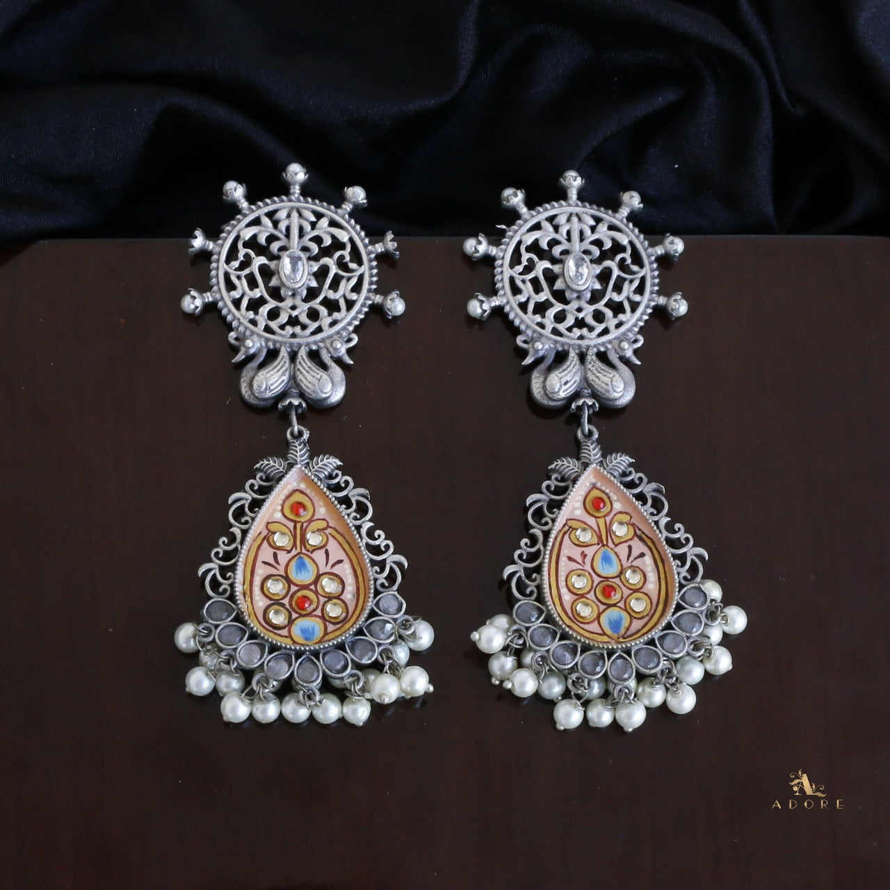 Hand Painted Kalaanjari Earring