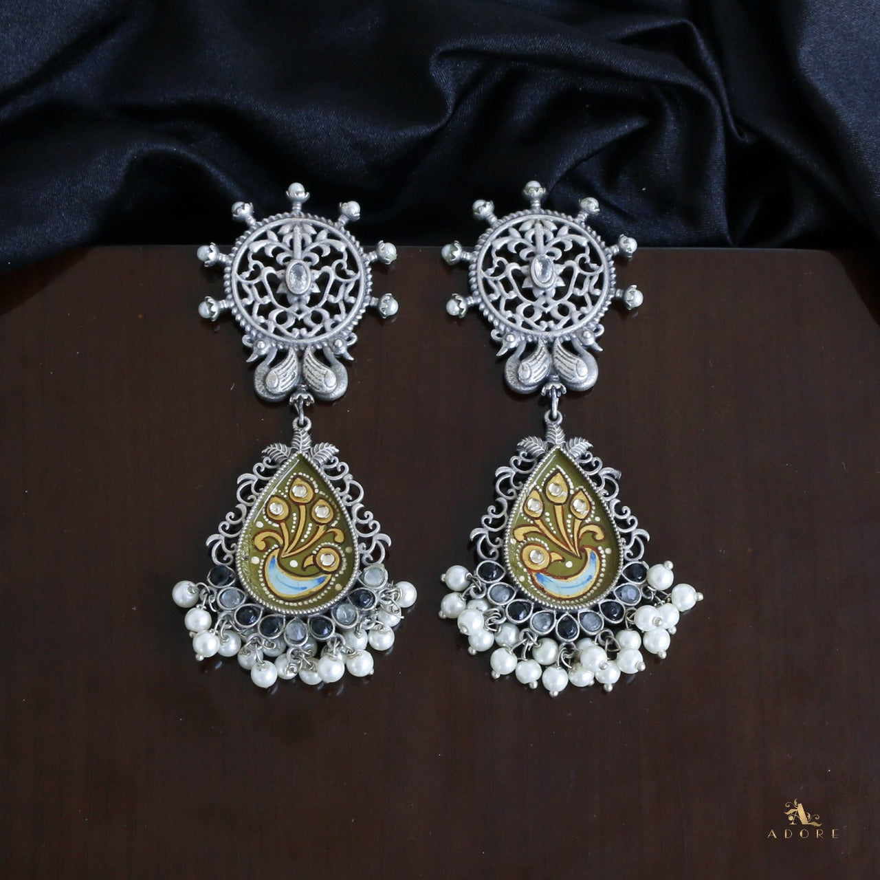 Hand Painted Kalaanjari Earring