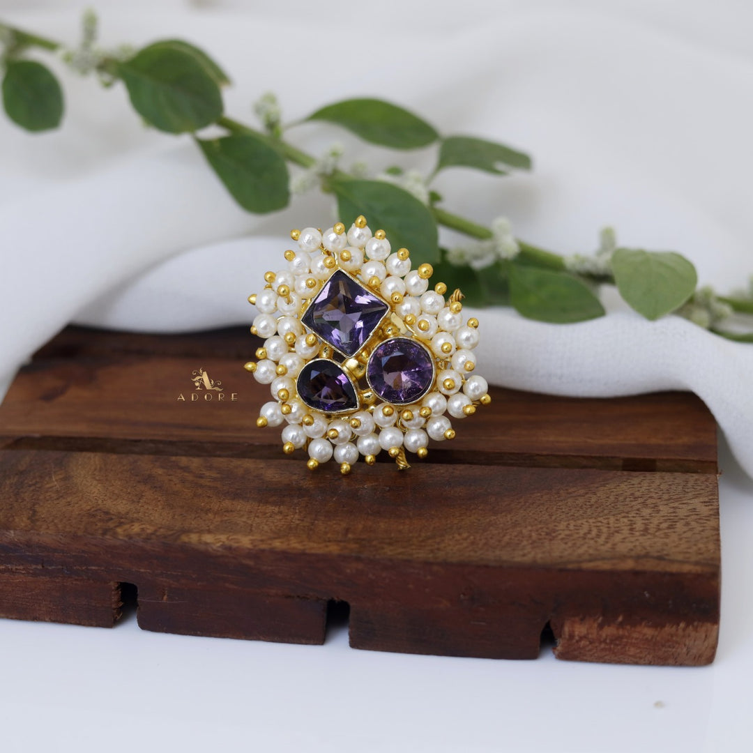 Melinsa Cluster Pearl Ring