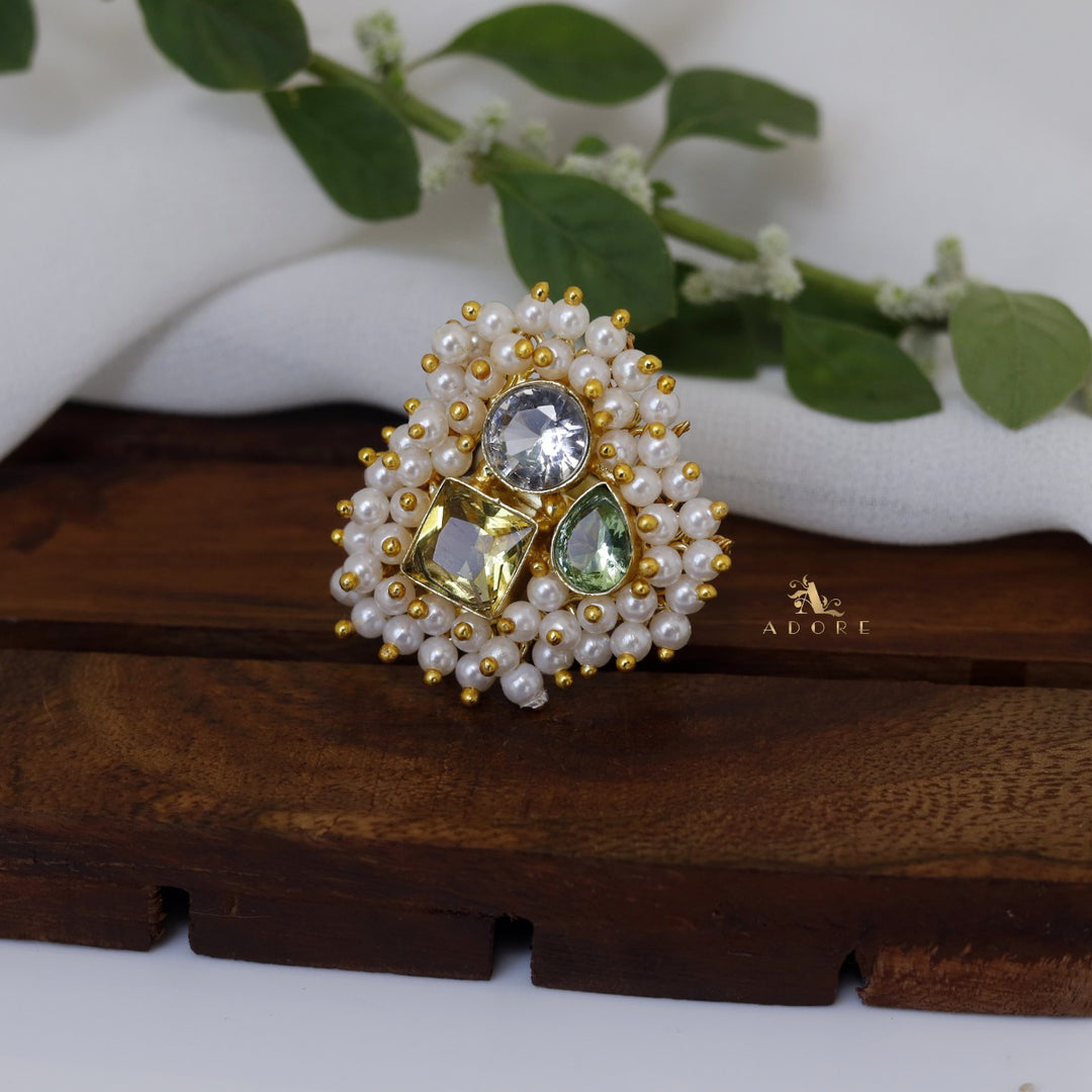 Melinsa Cluster Pearl Ring