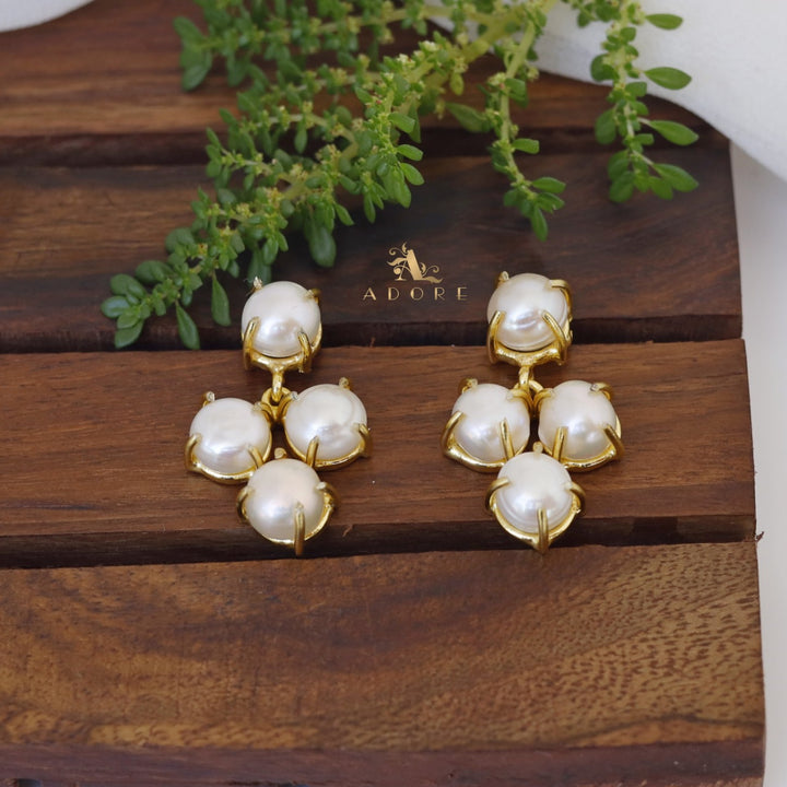 Grape Fresh Water Pearl Earring