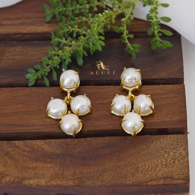Grape Fresh Water Pearl Earring