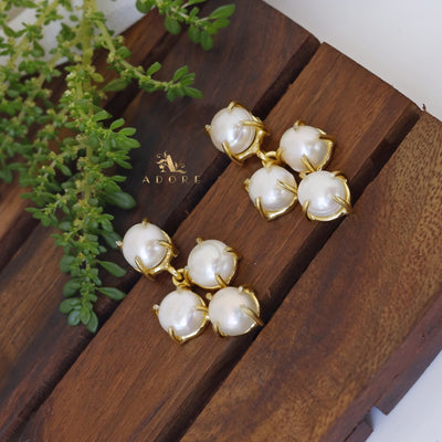 Grape Fresh Water Pearl Earring