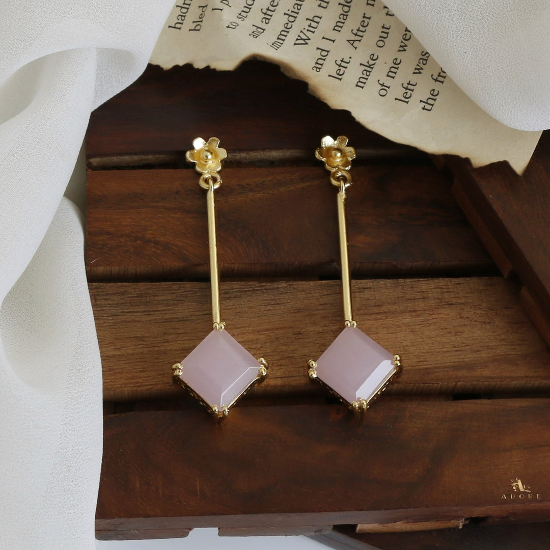 Diana Glossy Square Earring