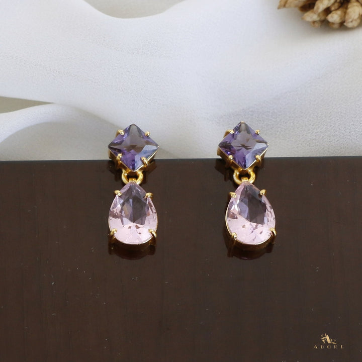 Ashvi Diamond And Drop Glossy Earring