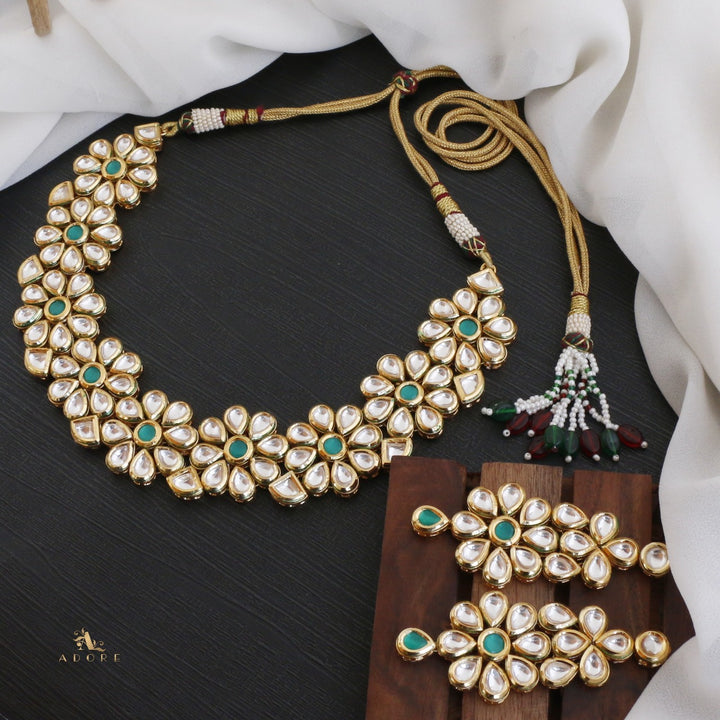 Chithranjana Kundan Neckpiece With Earring