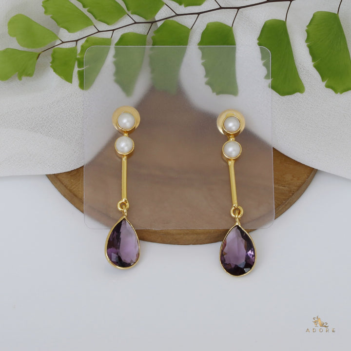 Alana Glossy Rain Drop Earring