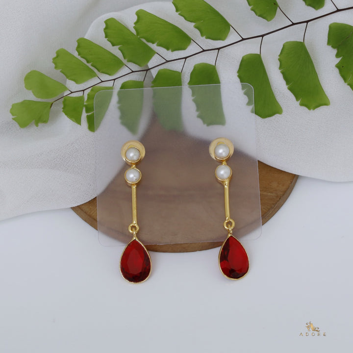 Alana Glossy Rain Drop Earring