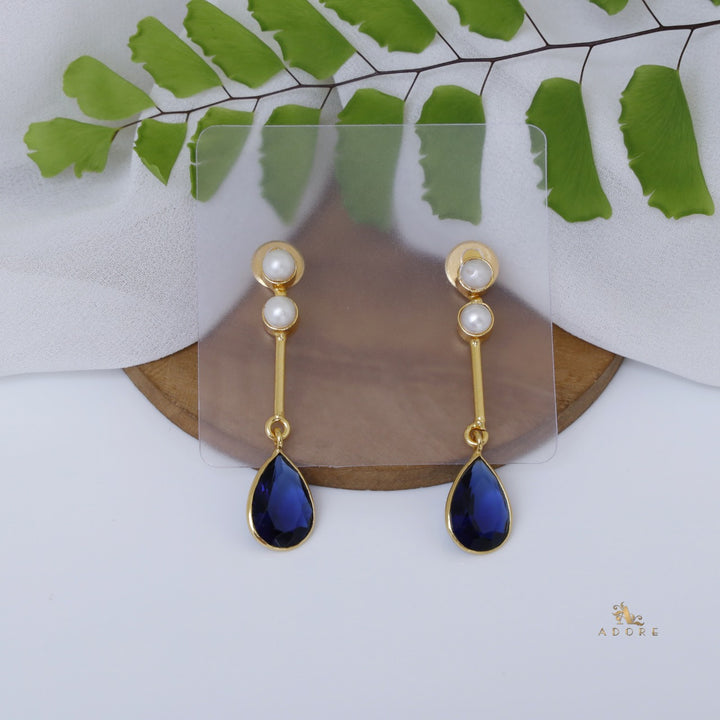 Alana Glossy Rain Drop Earring