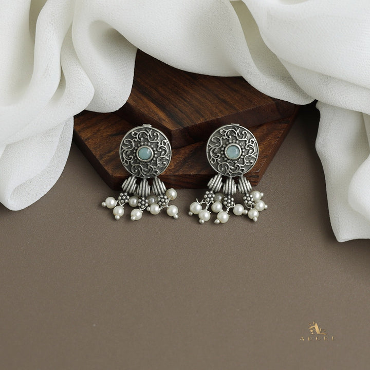 Vaishvi Silver Pearl Stud