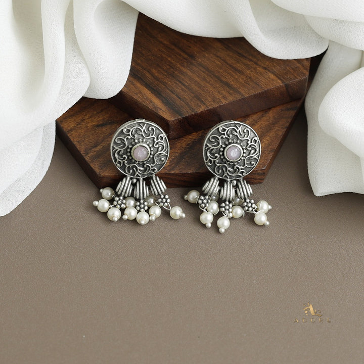 Vaishvi Silver Pearl Stud