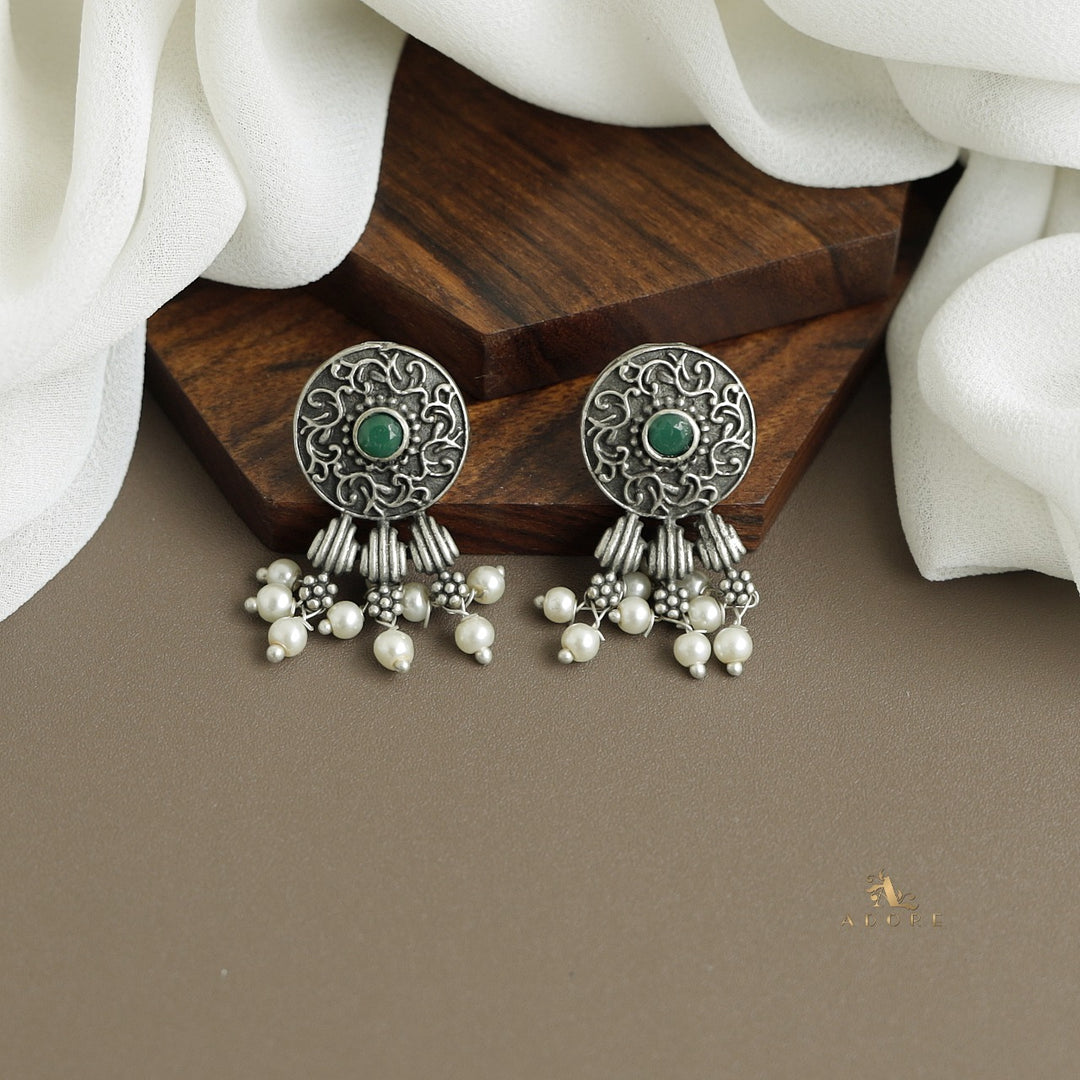 Vaishvi Silver Pearl Stud