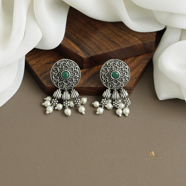 Vaishvi Silver Pearl Stud