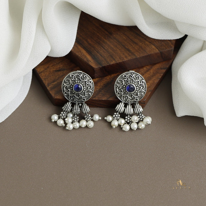 Vaishvi Silver Pearl Stud