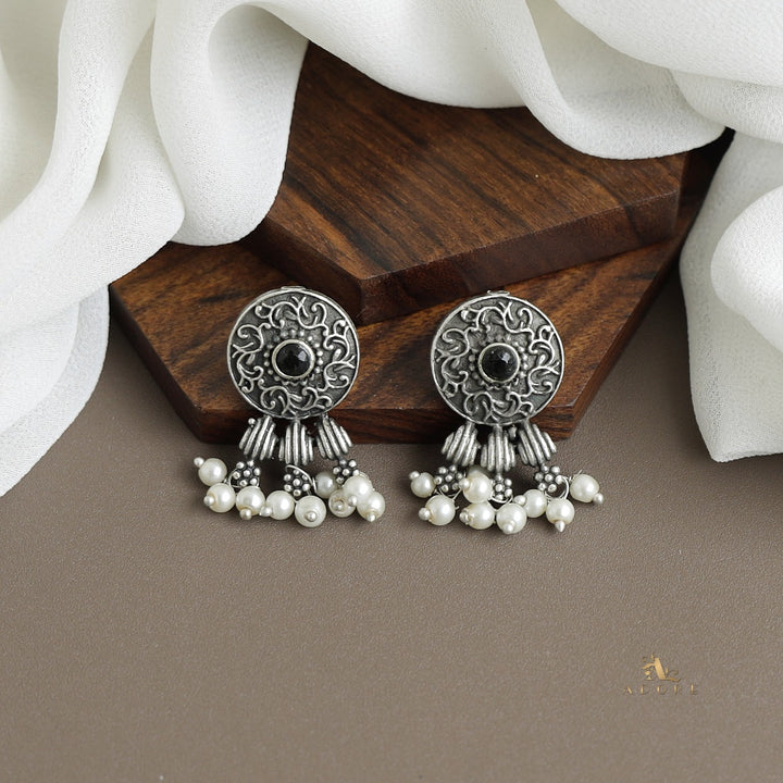Vaishvi Silver Pearl Stud