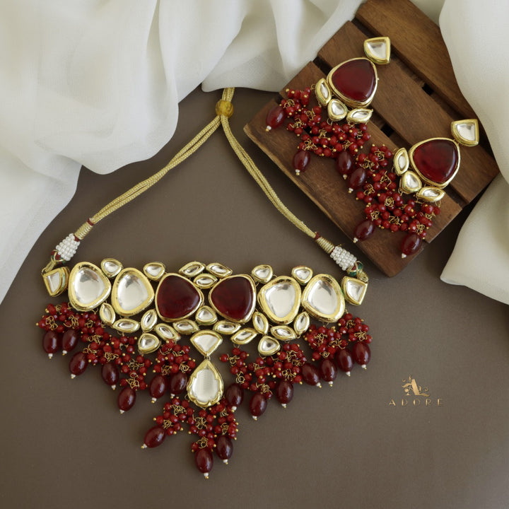 Mehanaz Kundan Choker With Earring