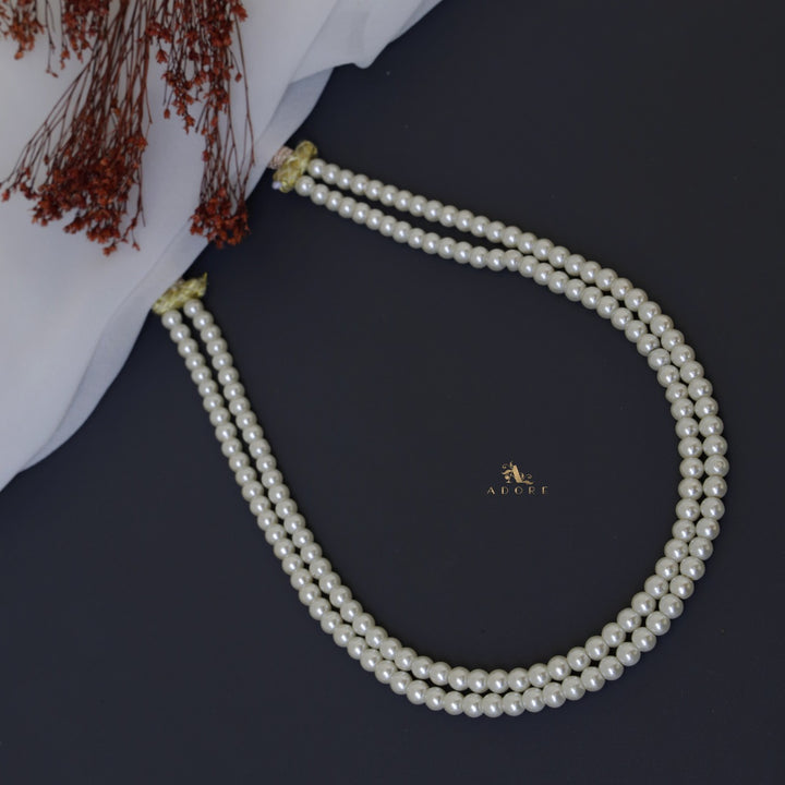 Aarabha 2 Layer Pearl Neckpiece