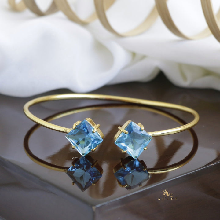 Glossy Dual Square Bangle