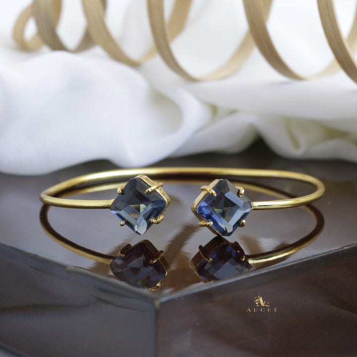 Glossy Dual Square Bangle