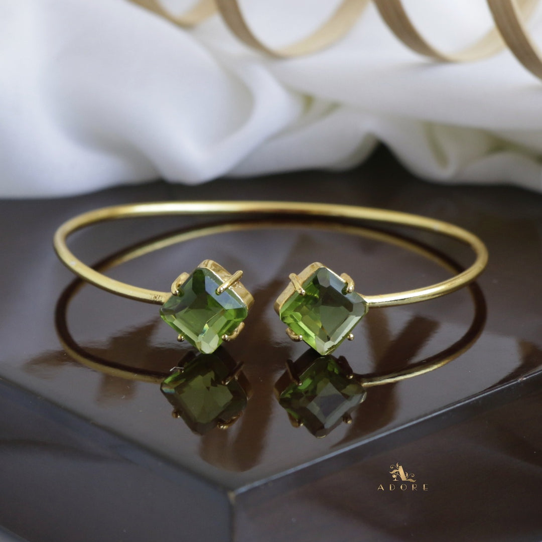 Glossy Dual Square Bangle