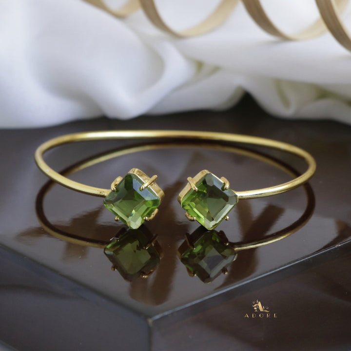 Glossy Dual Square Bangle