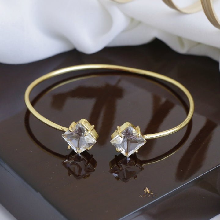 Glossy Dual Square Bangle