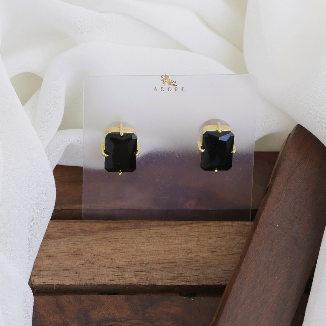 Mirabel Glossy Rectangle Stud