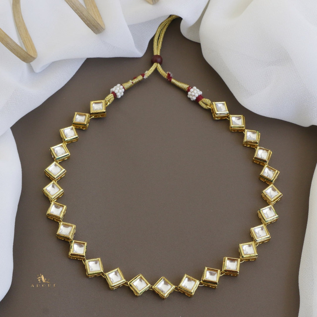 Dhraupathy kundan Neckpiece With Earring