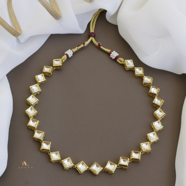 Dhraupathy kundan Neckpiece With Earring