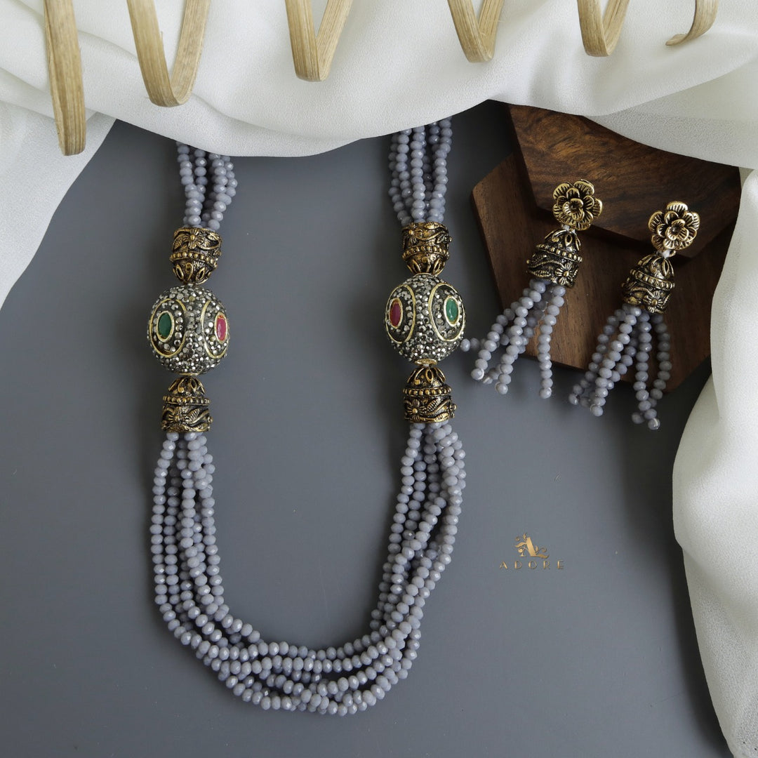 Bellamy Onyx Neckpiece With Earring