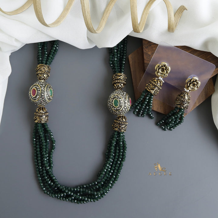 Bellamy Onyx Neckpiece With Earring