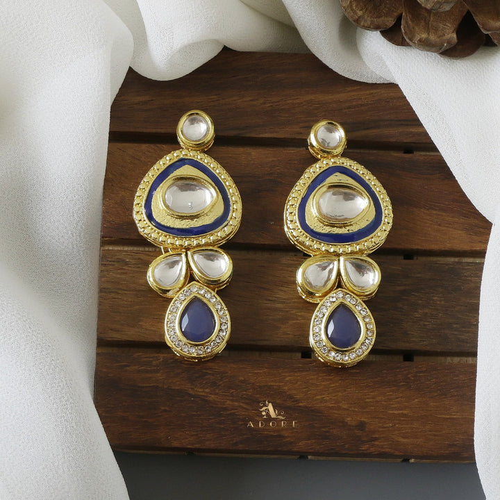 Neima Onyx Kundan Choker With Earring